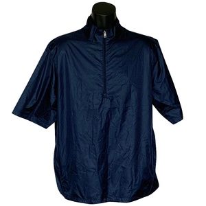 Greg Norman Blue 1/4 Zip Weatherknit Windshirt